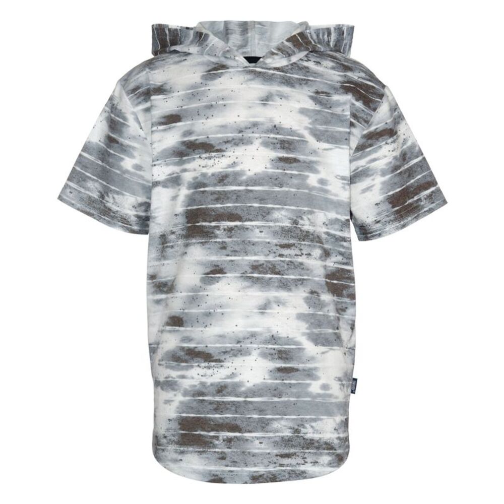 Univibe Big Boys Kendrick Cloud Wash Short Sleeves Knit Hoody T-Shirt